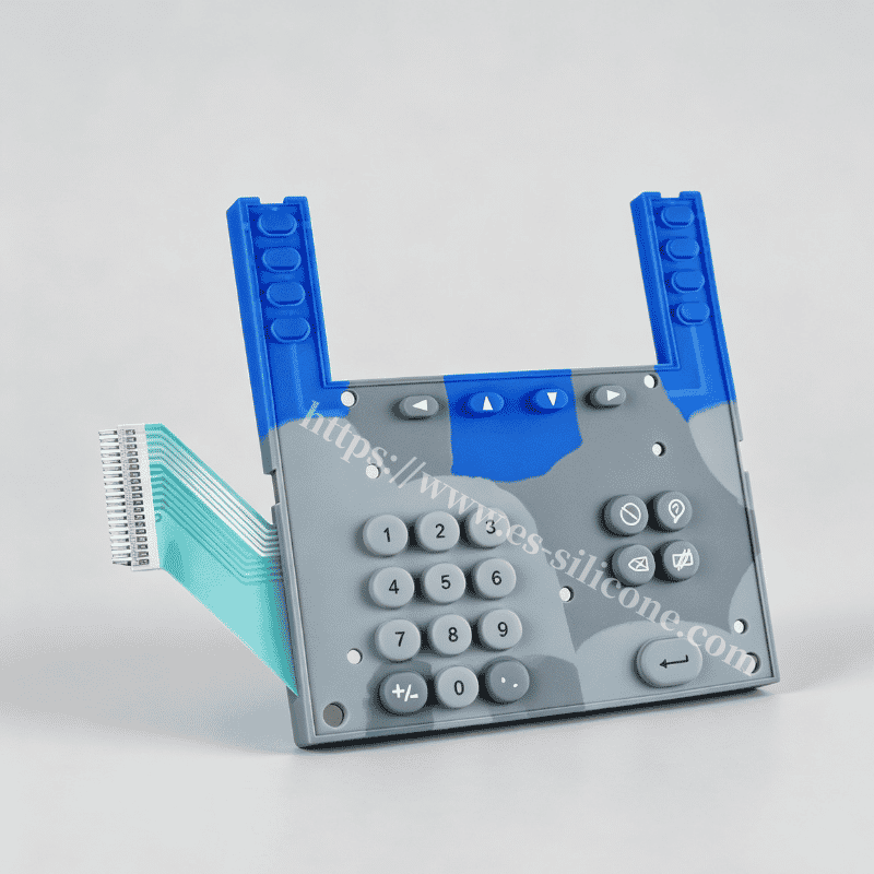 Teclado de silicona duradero para máquinas de asistencia de oficina y control de acceso