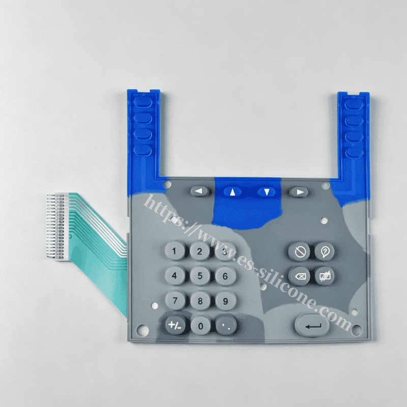 Teclado de silicona duradero para máquinas de asistencia de oficina y control de acceso