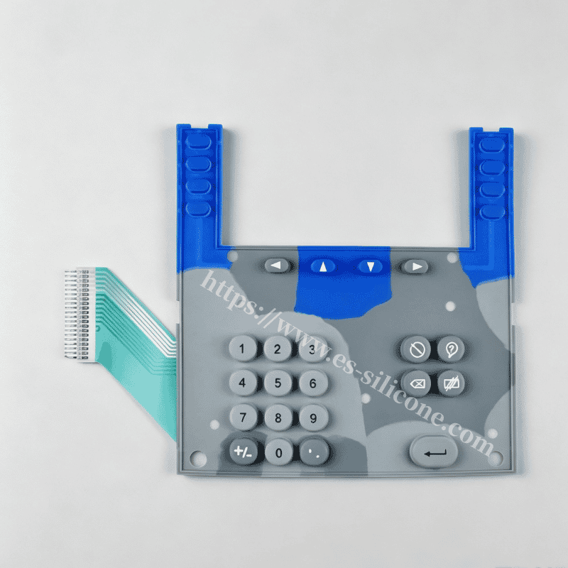 Teclado de silicona duradero para máquinas de asistencia de oficina y control de acceso