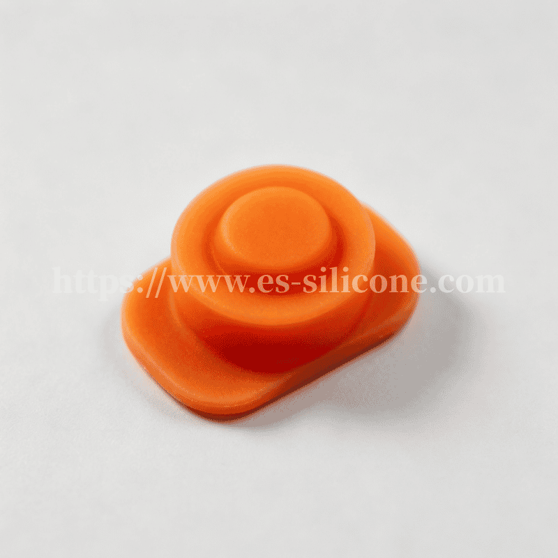 Botón único de caucho de silicona para equipos industriales y de exterior