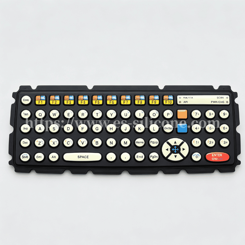 Teclado de Silicona Antimanchas para Terminales de Datos