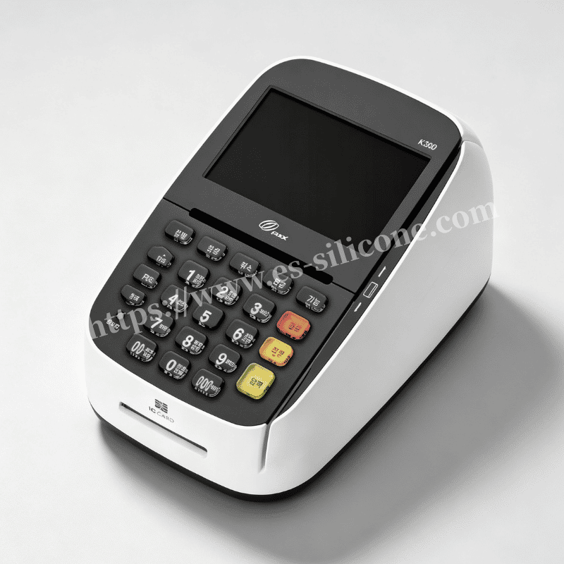 Teclado de silicona cristalina de diseño personalizado para terminales financieras y POS K300