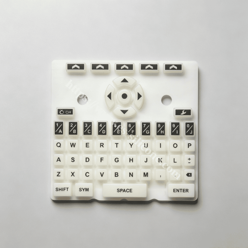 Teclado de silicona luminoso personalizado para terminales de pago y dispositivos POS
