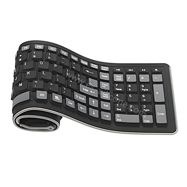 Teclado flexible resistente al agua y al polvo