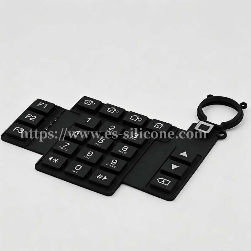 Teclado táctil de silicona para aplicaciones industriales y médicas