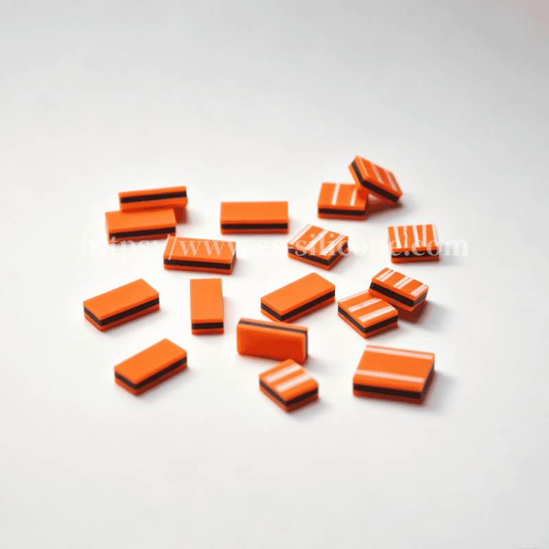 Tipo YS – tira cebra de silicona conductora naranja